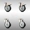 Service Caster 5 Inch 316SS Black Polyurethane Wheel Swivel Top Plate Caster Lock Brakes, 2PK SCC-SS316TTL20S514-PPUB-BLK-2-S-2 - alternate 1